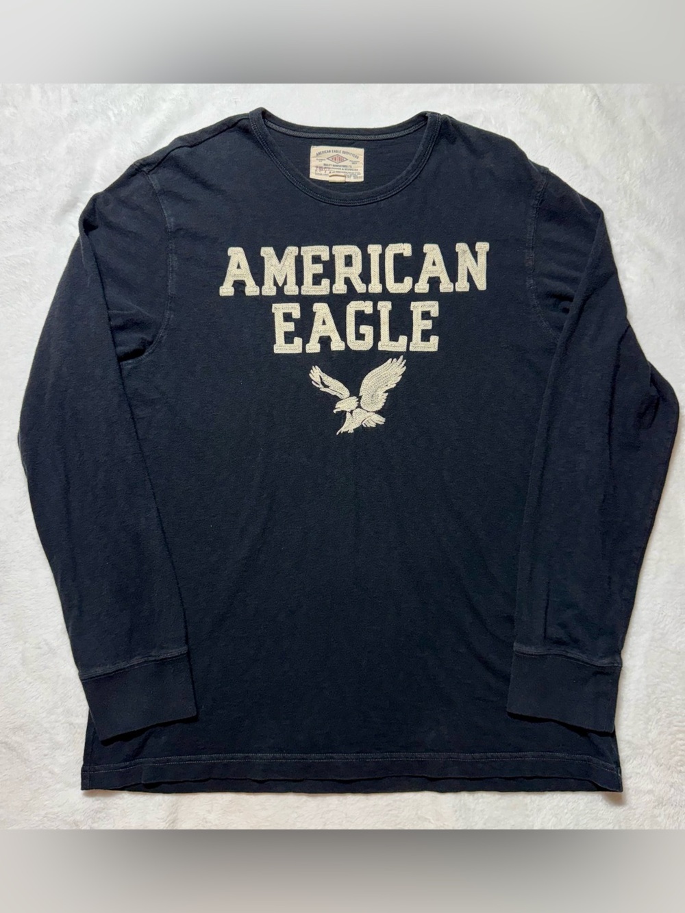 Y2K American Eagle Outfitters Men's Graphic Logo Crew Neck Long Sleeve